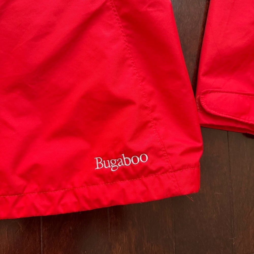 Columbia Women's Omni-Tech Hooded Rain Coat, Size medium, Red, Zip, Interchange - Picture 10 of 12